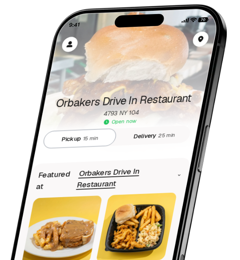 Orbakers Drive In Restaurant app preview