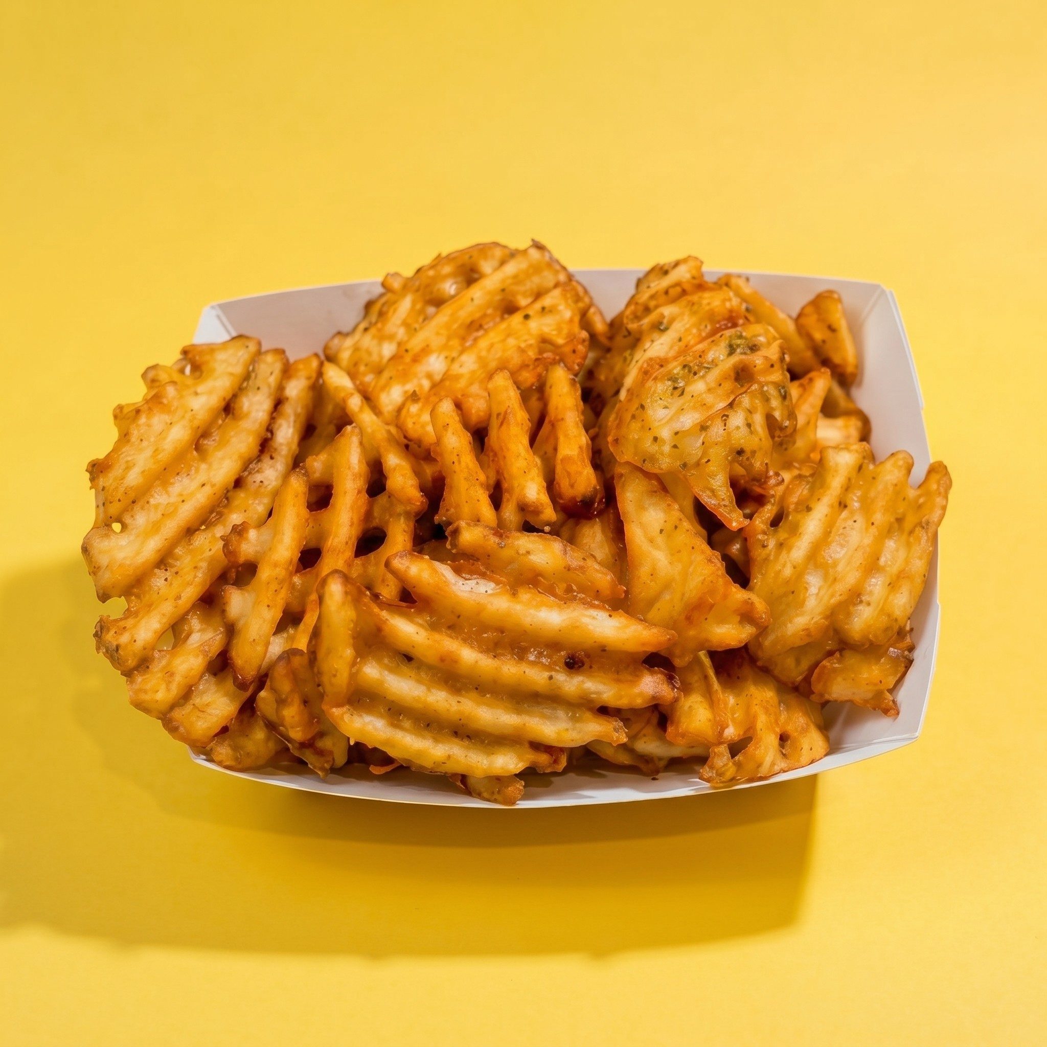 Seasoned Waffle Fries.